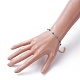 Bracelets ronds en perles synthétiques turquoise (teints) BJEW-JB05274-01-4