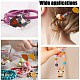 CHGCRAFT 16Pcs 8Styles Cattle Silicone Beads Mini Animals Silicone Beads Loose Spacer Beads Charms for DIY Jewelry Making Gift Accessories Necklace Keychain Bracelet SIL-CA0001-75-6