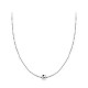 925 подвесные стерлингового серебра ожерелья NJEW-BB48077-A-1