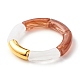 Chunky Acrylic Tube Beads Stretch Bracelets Set for Girl Women BJEW-JB07319-3