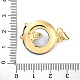 Латунные подвески с фианитом и стеклом KK-D536-21G-06-3