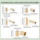 SUPERFINDINGS 100Pcs 10 Style Brass Cord Ends KK-FH0005-72-2