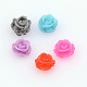 Mixed Color Little Flower Resin Cabochons X-CRES-D024-M-2
