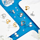 Unicraftale diy kit de fabricación de anillo de puño de cúpula en blanco DIY-UN0004-72-2
