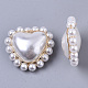 Colgantes tejidos de perlas de imitación de plástico abs X-FIND-N050-06-3
