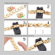SHEGRACE Stainless Steel Panther Chain Watch Band Bracelets JB665A-4