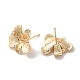 Boucles d'oreilles en laiton doré avec micro pavé de zircone cubique KK-P253-05D-G-2