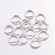 Silver Color Plated Brass Round Jump Ring Jewelry Findings Accessories X-JRC7MM-S