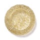 Posacenere in resina con pietre di citrino naturale DJEW-F015-06G-1