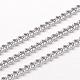 304 Stainless Steel Curb Chains CHS-K004-01P-0.8mm-1