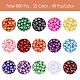 600 pièces 15 couleurs perles acryliques imitation perle OACR-SZ0001-17-7