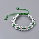 Adjustable Wreath Braided Bead Bracelets BJEW-JB05032-05-1