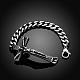 316L Surgical Stainless Steel Crucifix Cross Link Bracelets For Men BJEW-BB01273-3