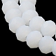Brins de perles de verre de couleur unie imitation jade EGLA-A034-J10mm-MD05-5