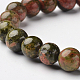 Bracelets naturels stretch en perles rondes unakite BJEW-L593-A02-2