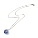 Natural Gemstone Pendant Necklace NJEW-JN03891-4