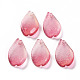 Transparent Spray Painted Glass Pendants GLAA-S190-014A-03-1