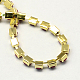 Golden Tone Iron Acrylic Claw Chains CHC-R007D-22-3