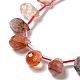 Natural Ferruginous Quartz Beads Strands G-H297-B13-01-3