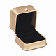 Cajas de regalo de anillo de cuero de pu LBOX-L005-I03-2