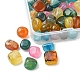 50pcs perles d'agate naturelle G-FS0005-67-4