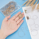 MAYJOYDIY 120Pcs 2 Colors 316 Surgical Stainless Steel Hoop Earrings Findings Golden & Stainless Steel Color 0.7mm 15/20/25/30/35/40mm Hypoallergenic Wine Glass Charms Rings for DIY Jewelry Making STAS-MA0001-11-3