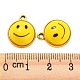 合金樹脂チャーム  笑顔のチャーム  鉛フリー＆カドミウムフリー  ゴールドカラー  16x14.5x12mm  穴：1.8mm FIND-G061-01G-3