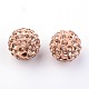 Perles de disco ball avec grade A strass RB-Q101-8-2