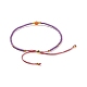 Bracelets réglables en perles tressées d'aventurine jaune naturelle BJEW-F391-A17-8