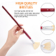 GORGECRAFT 9Pcs Fan Paint Brushes Set Artist Professional Fan Paintbrushes Bristle Hair Brushes with Dark Red Wooden Handle for Oil Acrylic Watercolor Painting Art Beginners Stationery Supplies AJEW-GF0004-56-4