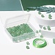 100шт 8мм натуральный зеленый авантюрин круглые бусины DIY-LS0002-11-5