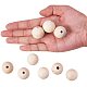 PandaHall 100 Pcs Natural Round Wood Beads Wooden Loose Spacer Beads Diameter 25mm Lead Free For Jewelry Making DIY Handmade Craft WOOD-PH0004-25mm-LF-4