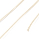 フラットワックスポリエステル糸ストリング  マイクロマクラメコード  革縫い用  小麦  0.8~0.9x0.3mm  約109.36ヤード（100m）/ロール YC-D004-01-005-3