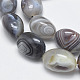 Chapelets de perles en agate naturelle du Botswana G-F547-11-A-3