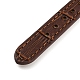 Bracelets de montre texturés en cuir AJEW-K232-01G-05-4