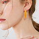 Anattasoul 8 paires 8 couleurs boucles d'oreilles en arc acrylique EJEW-AN0003-38-3