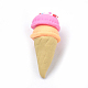手作り樹脂粘土ビーズ  穴がない  アイスクリーム  ミックスカラー  30x15mm CLAY-Q230-84-2