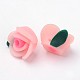 Handmade Polymer Clay 3D Flower Rose Beads CLAY-Q201-M03-2