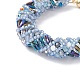 Bracelet toho japonais en perles de graines et au chalumeau avec fermoirs magnétiques en laiton BJEW-MZ00036-03-3