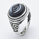 Adjustable Natural Agate Finger Rings RJEW-I050-02AS-A-3