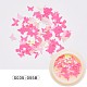 紙カボション  ファッションネイルアート装飾  蝶  濃いピンク  3~5x5~7x0.1mm  50個/箱 MRMJ-S035-055B-1
