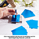 GORGECRAFT 10Pcs Blank Metal Card 80X50X0.8mm Painted Aluminum Panel Anodized Plate for DIY Laser Printing Engraving Custom Engrave Color Print Business Card Scrapbooking Embellishments(Blue) TOOL-GF0003-10A-6