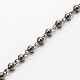 Main galvanoplastie ronde perles de verre colliers bracelets chaînes pour création de AJEW-JB00083-03-1