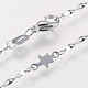Brass Chain Necklaces NJEW-F179-01P-2
