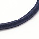 女の子のヘアアクセサリー  ナイロン糸弾性繊維ヘアゴム  ポニーテールホルダー  ミッドナイトブルー  43mm OHAR-J023-01-2
