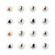 80pcs 8 couleurs de perles de verre opaques de Noël EGLA-YW0001-07-2