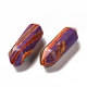Perles de malachite colorées synthétiques G-K330-09-3