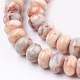 Brins de perles de netstone rouge naturel G-O162-01-6x10mm-3