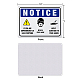 UV保護＆防水アルミニウム警告サイン  カラフル  250x180x0.85mm  穴：4mm AJEW-GL0001-01A-10-2