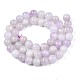 Chapelets de perles en améthyste naturelle G-S333-8mm-009-01-3